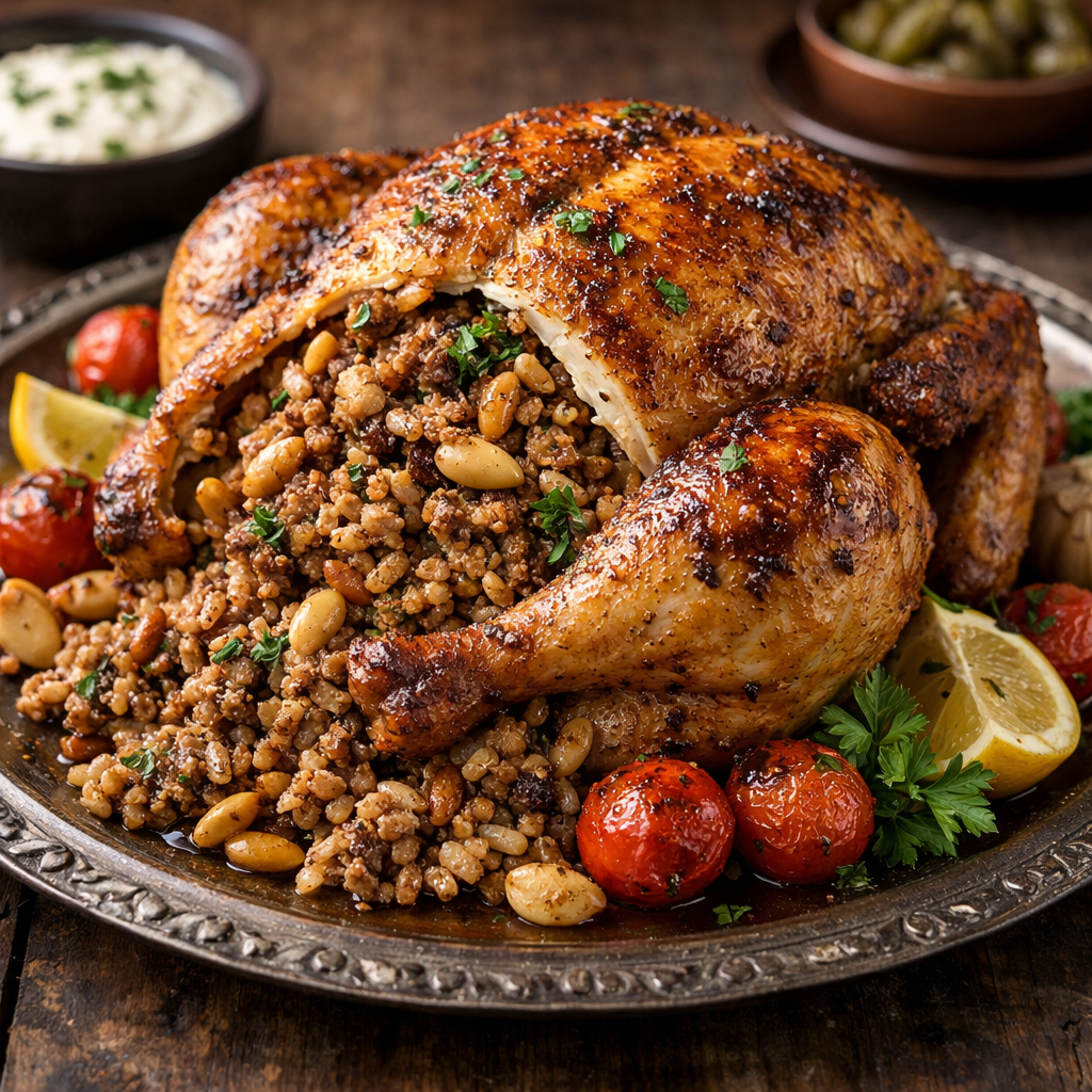 دجاج محشي ناشف