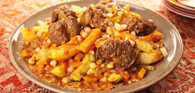 تشريب لحم نص 